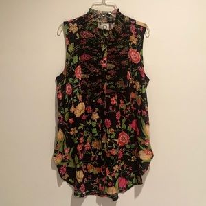 Anthropologie Akemi+Kin Christine Floral Top